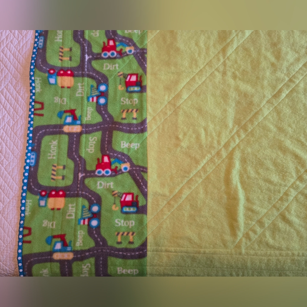 Colorful Patchwork Baby Quilt - Picture 4 of 4